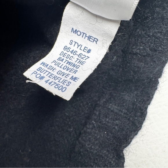 MOTHER THE BATWINGS PULLOVER Colorful croppButterfly Embroidered Sweater SZ XS/S - Picture 9 of 12